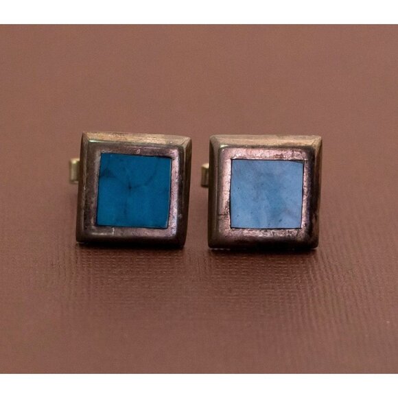 Vintage Geometric Square Elegant Cuff Links - U17 - Picture 1 of 3